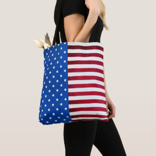 Bolsa Tote Stars and Stripes-American Flag por Shirley Taylor