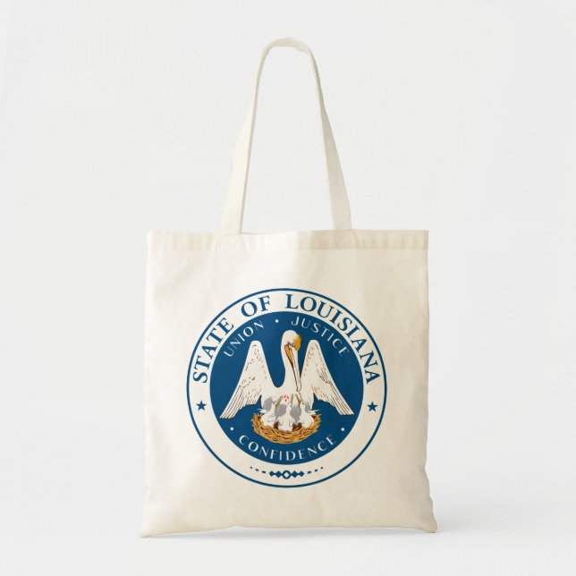 Bolsa Tote State Seal of Louisiana Tote Bag (Frente)
