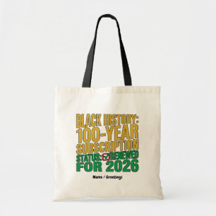 Bolsa Tote Status da Assinatura de 100 Anos da História Negra