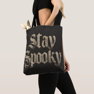 Bolsa Tote "Stay Spooky" Vintage Gothic Typography