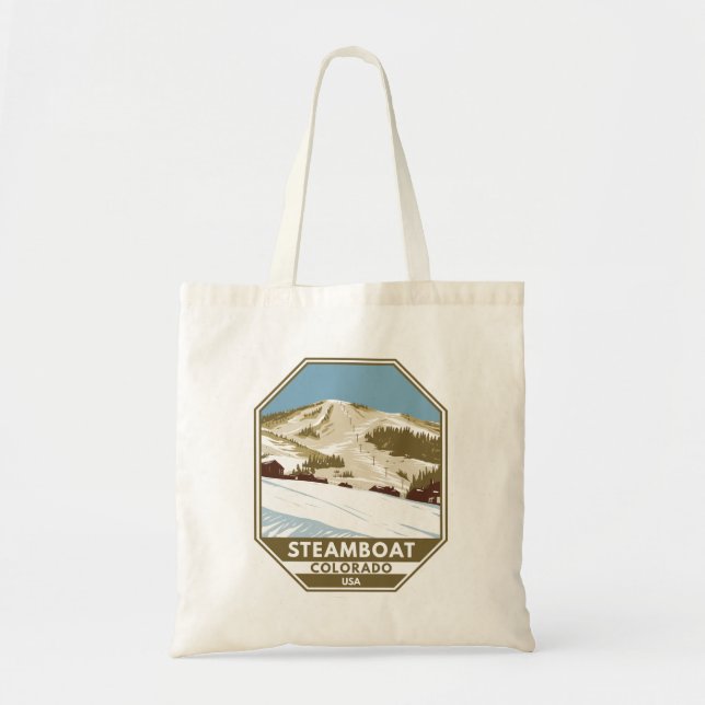 Bolsa Tote Steamboat Ski Area Winter Colorado (Frente)
