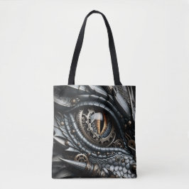 Bolsa Tote Steampunk Dragon Olho Fechado Ai Art