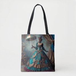 Bolsa Tote Steampunk Vintage Victorian Lady Circus