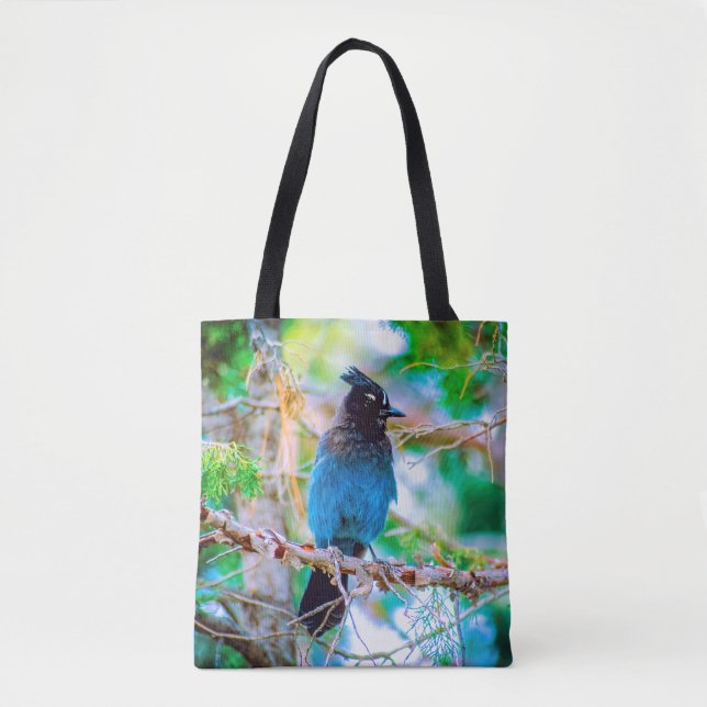 Bolsa Tote Steller's Jay - Fotografia original (Frente)