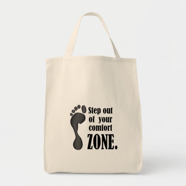 Bolsa Tote step out of your comfort zone  (Frente)