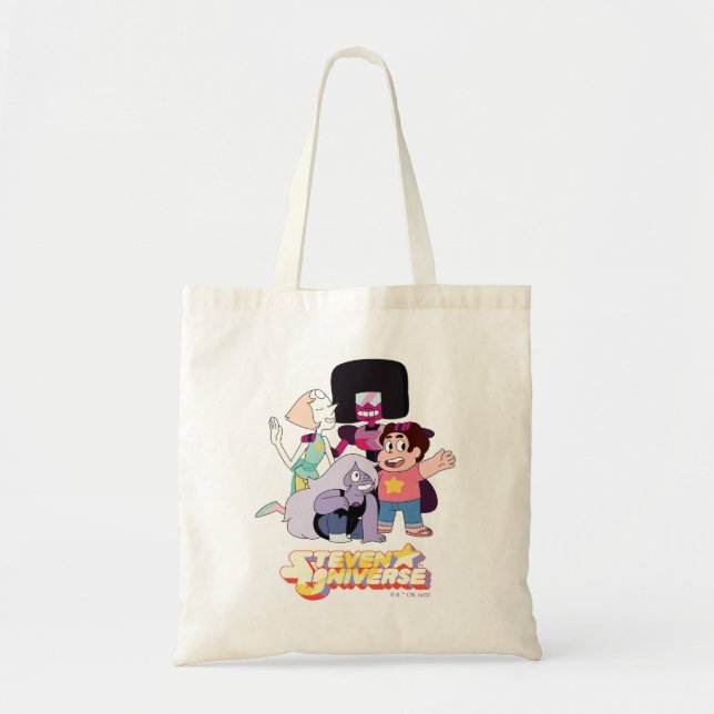 Bolsa Tote Steven Universe | Grupo Crystal Gem Huddle (Frente)