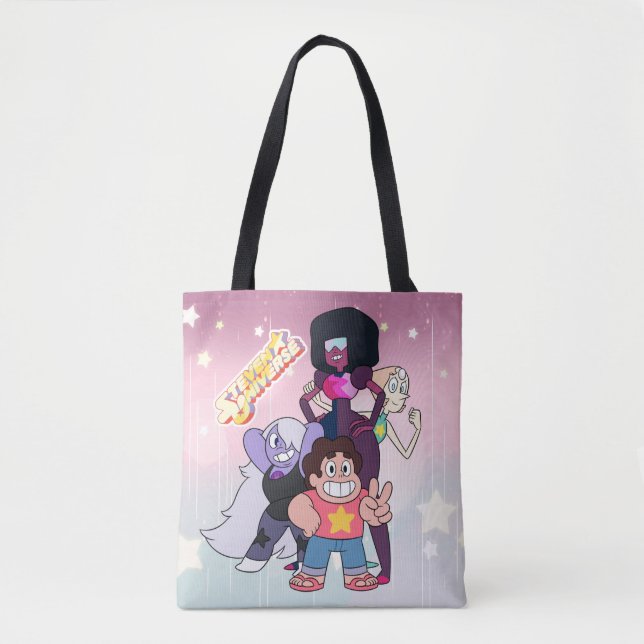 Bolsa Tote Steven Universe | Grupo Crystal Gem Pose (Frente)