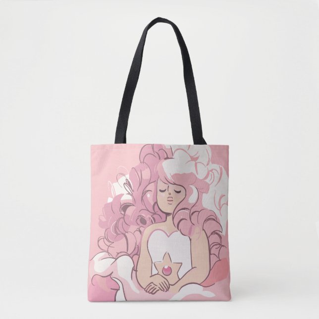 Bolsa Tote Steven Universe | Ilustração de Rosa Quartz (Frente)