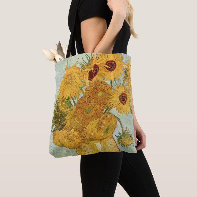Bolsa Tote Stilleben Sunflower, de Vincent van Gogh (Close Up)