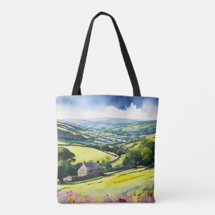 Bolsa Tote "Stonedale" Wide Landscape Yorkshire Dales Cena