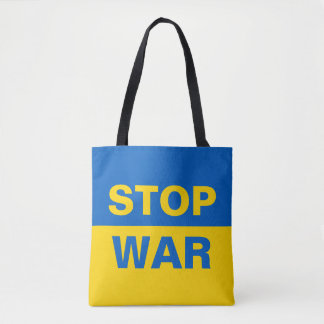 Bolsa Tote Stop War Ucrânia Ucraniano