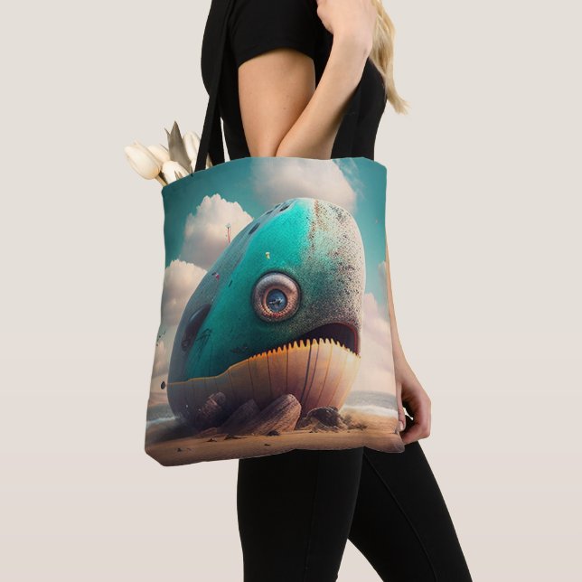 Bolsa Tote Strange Whale (Close Up)