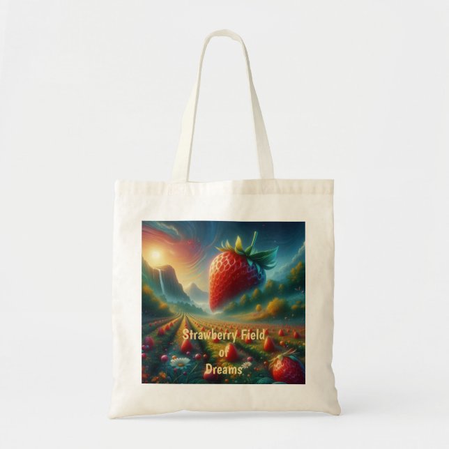Bolsa Tote Strawberry Field of Dreams (Frente)