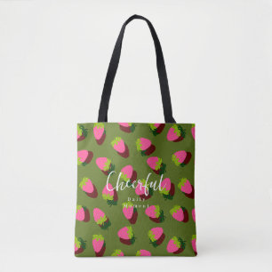 Bolsa Tote Strawberry Green