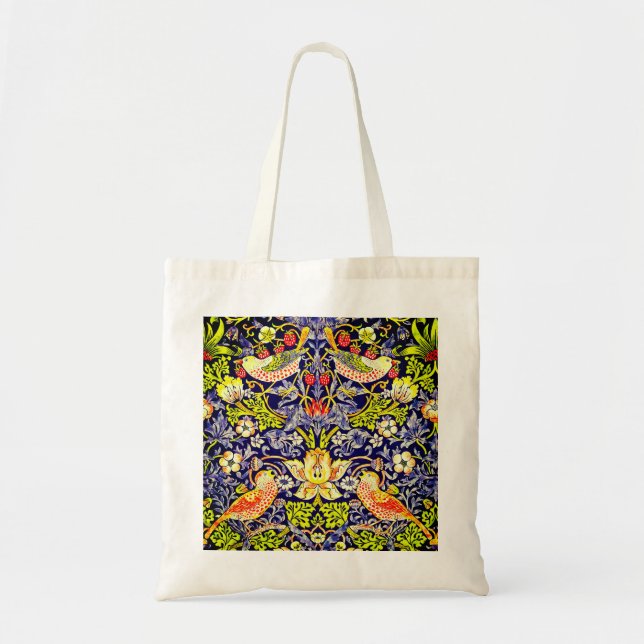 Bolsa Tote Strawberry Thef Birds William Morris (Frente)