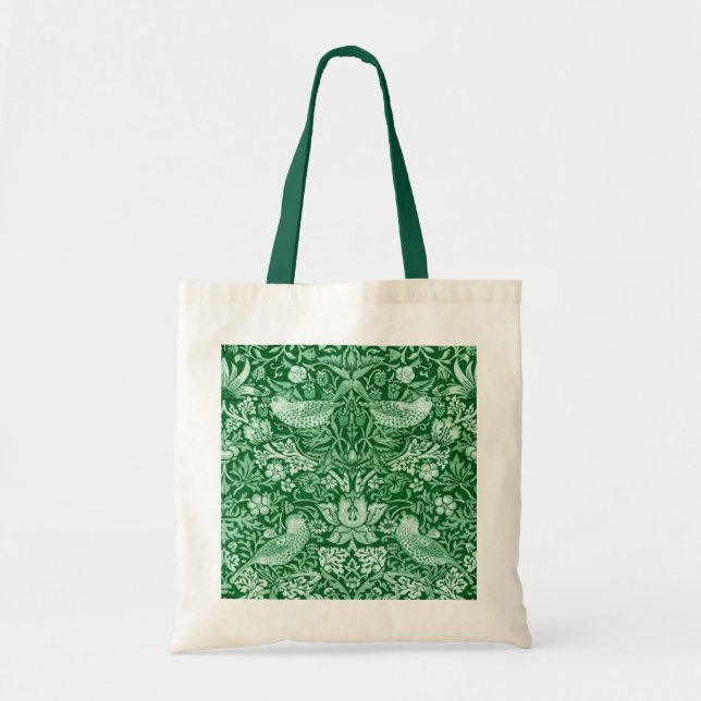 Bolsa Tote Strawberry Thef Green, William Morris (Frente)