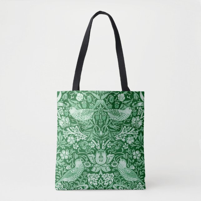 Bolsa Tote Strawberry Thef Green, William Morris (Frente)