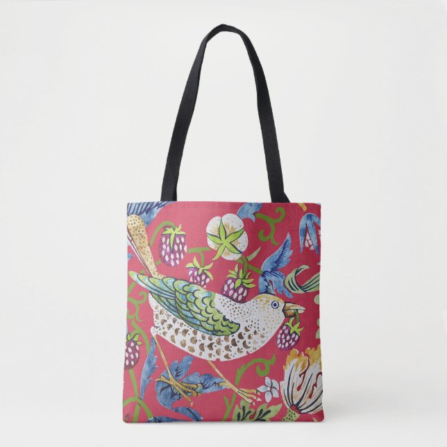 Bolsa Tote Strawberry Thief William Morris (Frente)