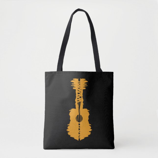 Bolsa Tote streetart Gitarre  (Frente)