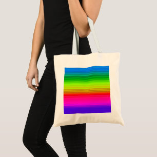 Bolsa Tote Striped rainbow
