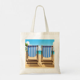 Bolsa Tote Striped sun loungers tote bag