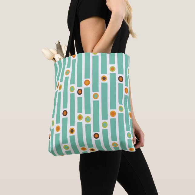 Bolsa Tote Stripes e Círculos (Close Up)