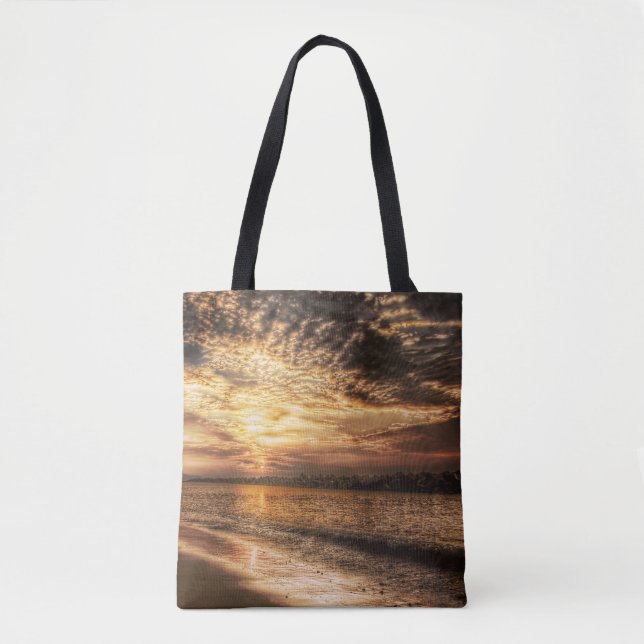 Bolsa Tote Stuning Beach Sunrise (Frente)