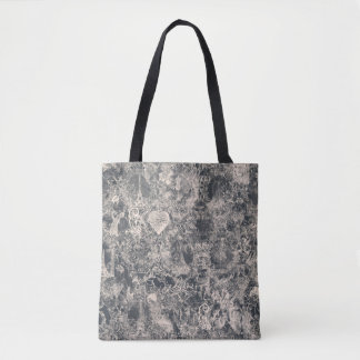 Bolsa Tote Stylish Black Paris Toile Design