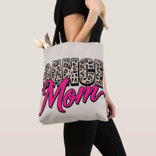 Bolsa tote Stylish Pink Script Animal Print Carrya