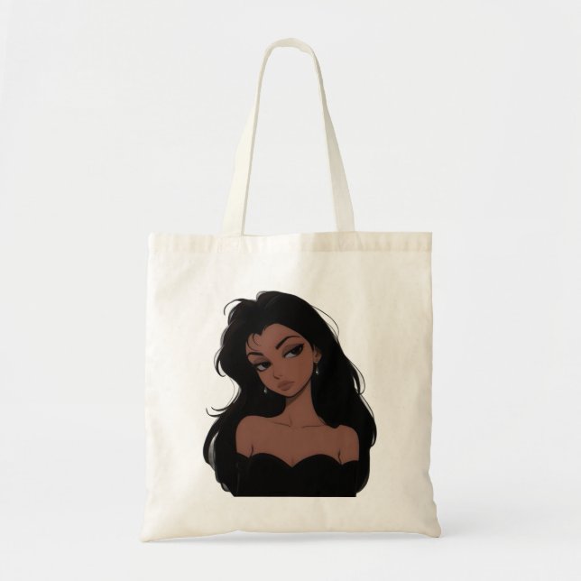 Bolsa Tote Stylish Woman Illustrated Tote Bag (Frente)