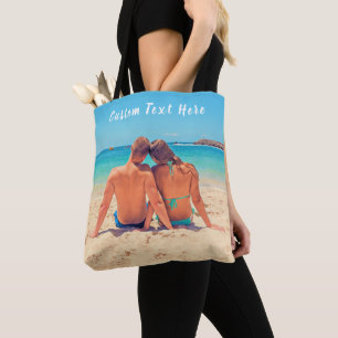 Bolsa Tote Sua barra de ferramentas de fotos favorita com tex
