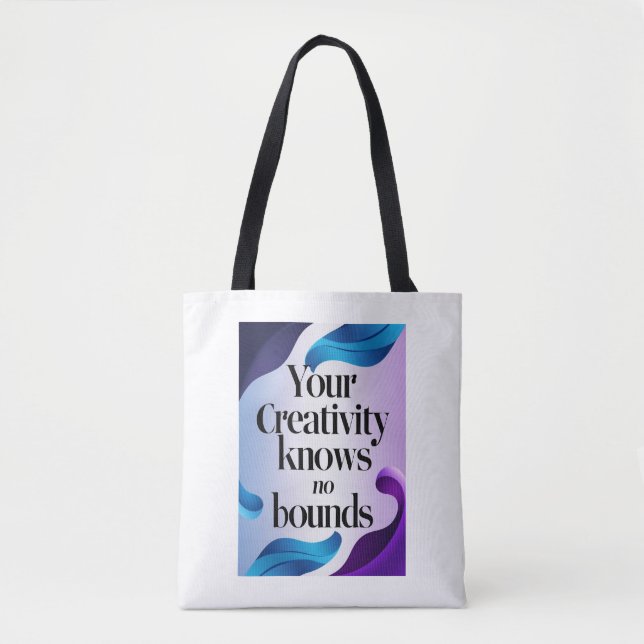 Bolsa Tote Sua criatividade não sabe limites (Frente)
