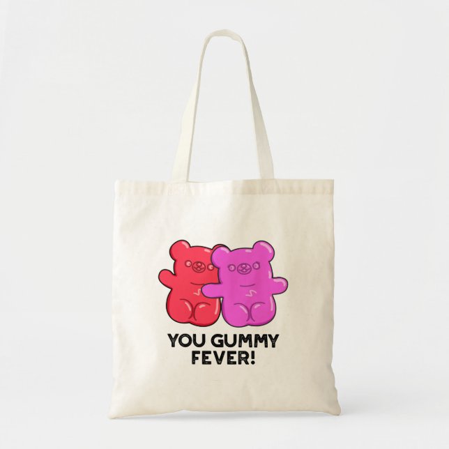 Bolsa Tote Sua Febre Gummy Engraçado Candy (Frente)