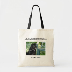 Bolsa Tote Sua foto aqui! Minha mistura de Dandie Dinmont do