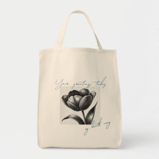 Bolsa Tote "Sua grandeza - Saco de Tota de Tulip Inspiraciona