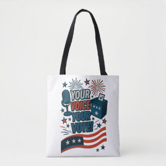 Bolsa Tote Sua Voz Seu Voto Eleição Patriótica