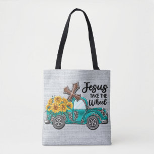 Bolsa Tote Sublimação Inspirativa de Girassol/Caminhão