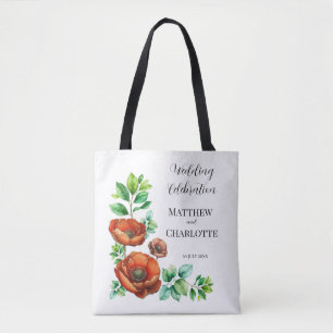 Bolsa Tote Sublime Cápsulas Vermelhas de Aquarela no Estilo d