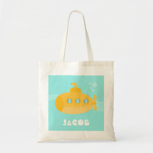 Bolsa Tote Submarino Amarelo Fofo, Embarcação Oceânica, Para