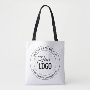 Bolsa Tote Substituição fácil de logotipos e texto persona