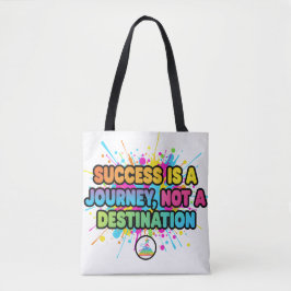 Bolsa Tote Success Is a Journey Motivational Quote Design