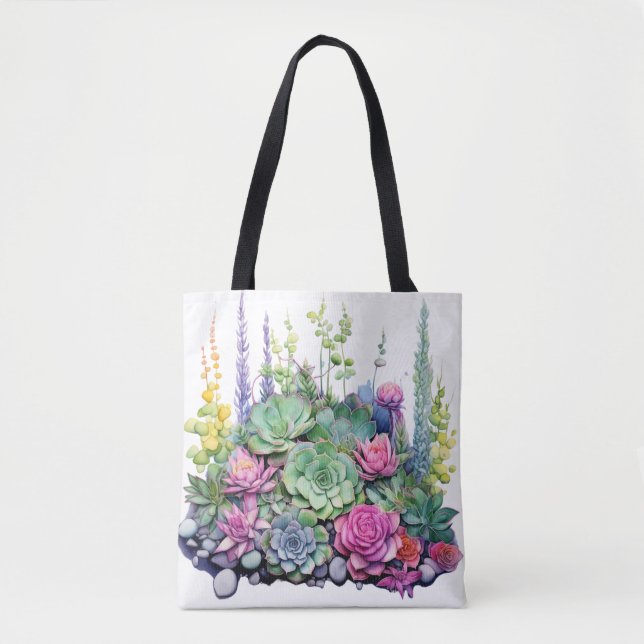 Bolsa Tote Succulent Garden Oasis (Frente)