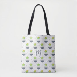 Bolsa Tote Suculent Kalanchoe Plant Mãe Patterno