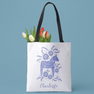 Bolsa Tote sueco Dala Horse Personalizado