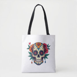 Bolsa Tote Sugar Skull Art
