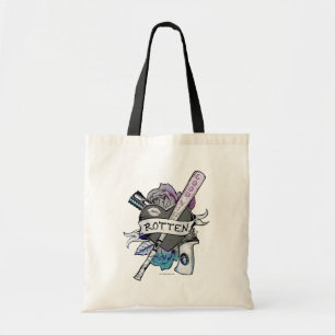 Bolsa Tote Suicide Squad Harley Quinn "Rotten" Tattoo Art