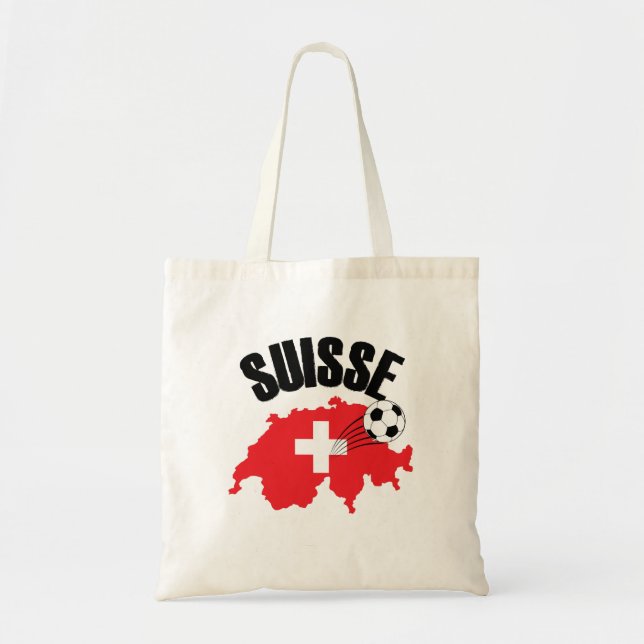 Bolsa Tote Suisse Suiça Map Swiss Soccer (Frente)