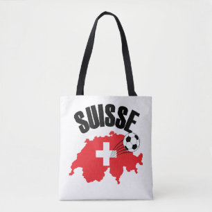 Bolsa Tote Suisse Suiça Map Swiss Soccer