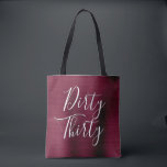 Bolsa Tote Suja Trinta e Noite Roxo Burgundy Marsala<br><div class="desc">Frente Suja 30 aniversário de 30 anos Moderna Girly Metallic Purple Burgundy Partido Marsala, que é perfeita para uma Festa de aniversário de Maroon de Cranberry. Esta bolsa de festa é perfeita para uma Festa de aniversário 30. O ano também pode ser trocado nesta bolsa. Se você precisar de itens...</div>