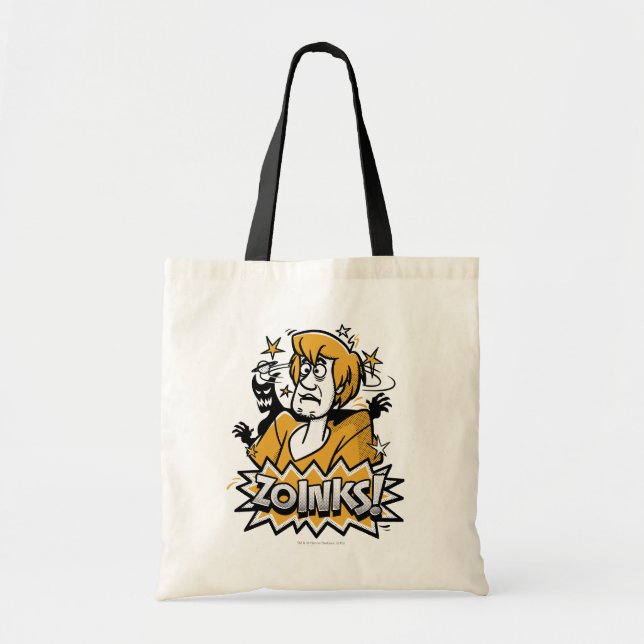 Bolsa Tote Sujo "Zoinks"! Gráfico de Meio-Tom (Frente)